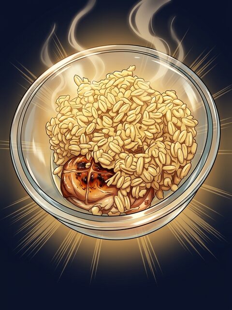 Mealdex manga collectible card of a discovered dish